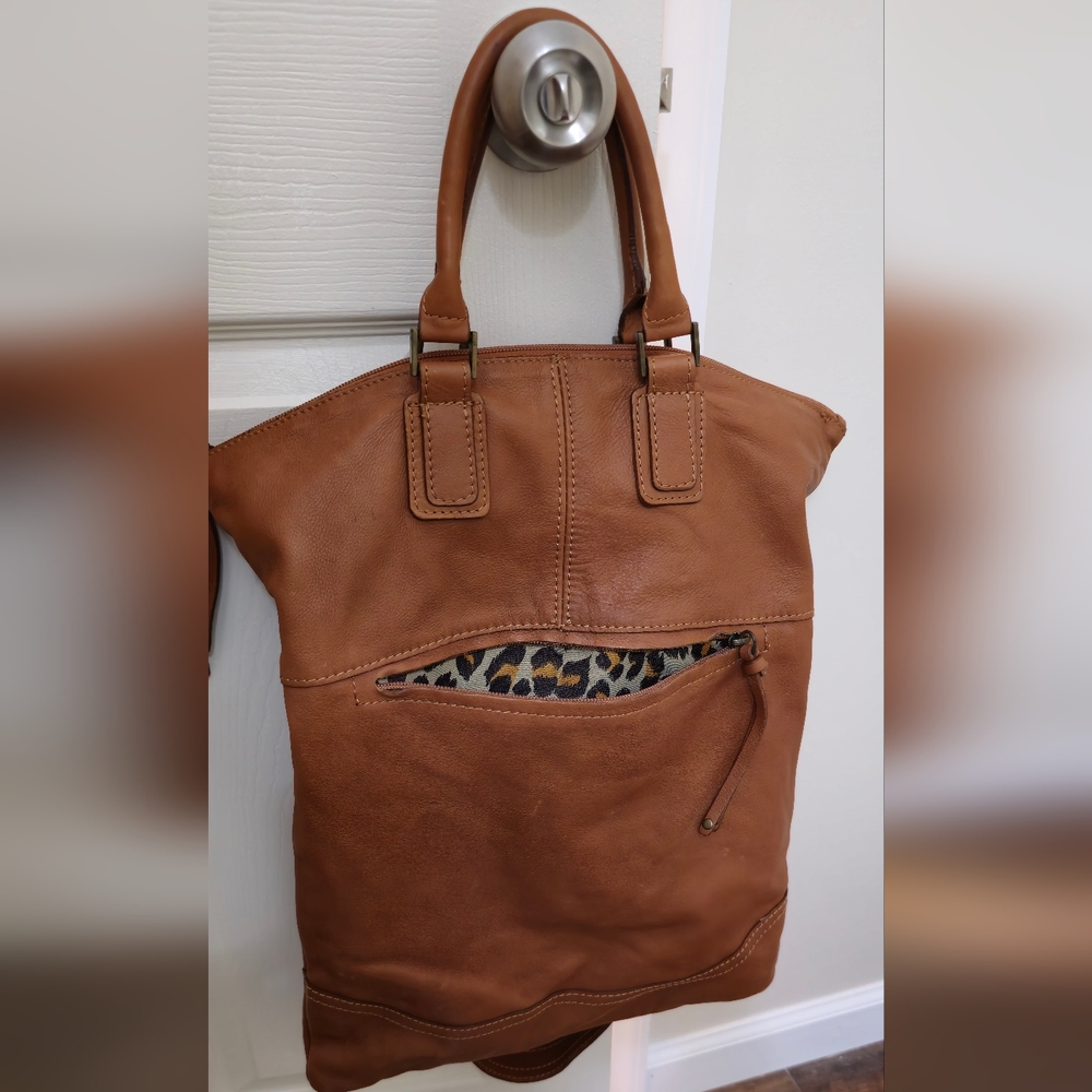 EUC! Maurizio Taiuti Brown Leather Bag - Picture 2 of 13